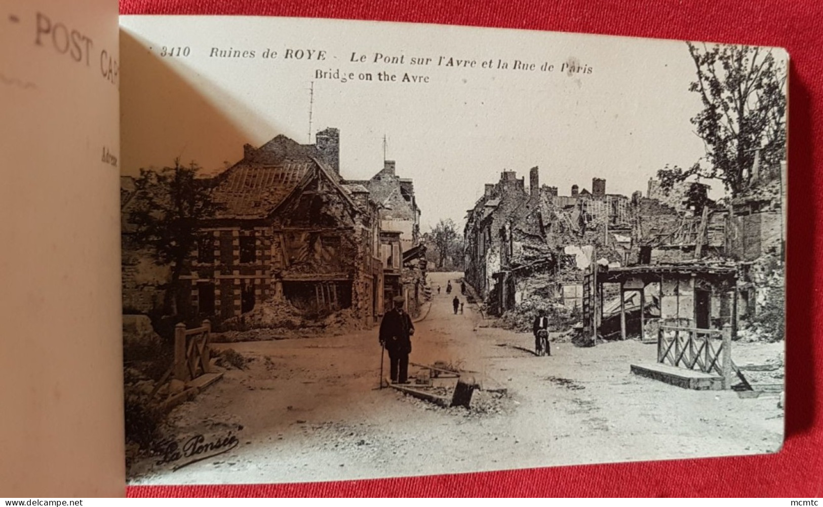 Carnet incomplet, reste 9 cartes - Roye en Ruines - Album Souvenir