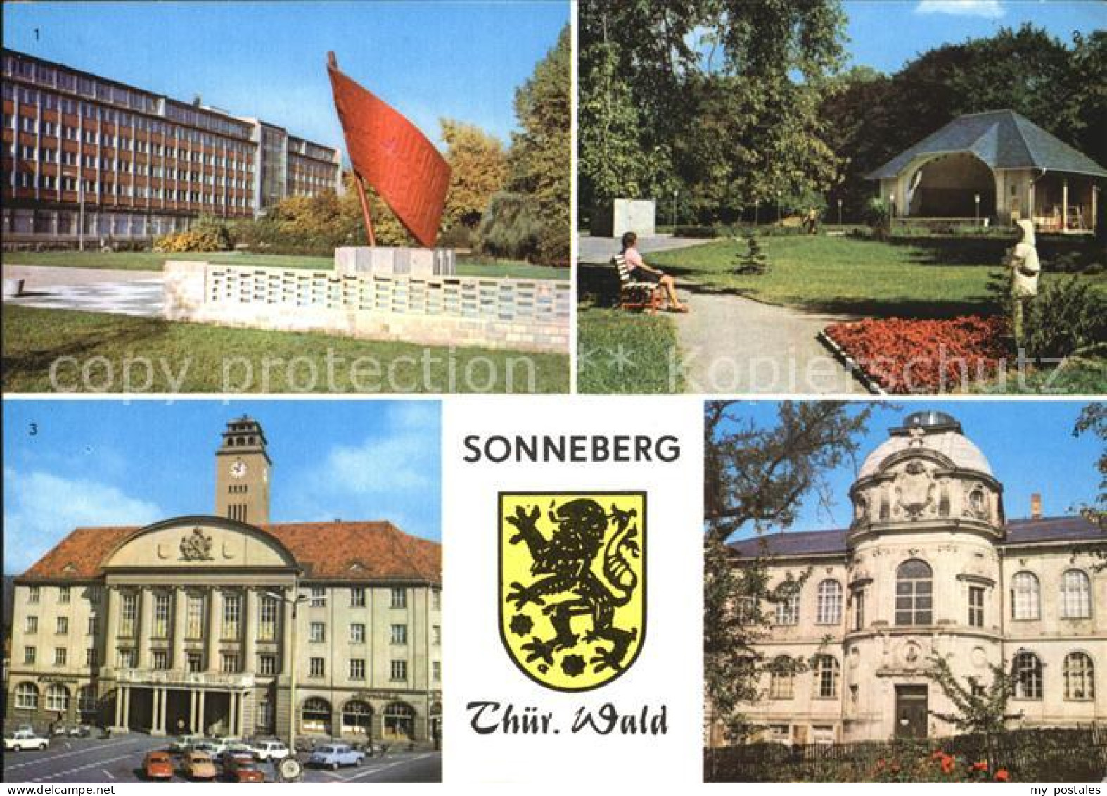 72406958 Sonneberg Thueringen Ehrenmal Karl Marx Strasse Stadtpark Rathaus Spiel - Sonneberg