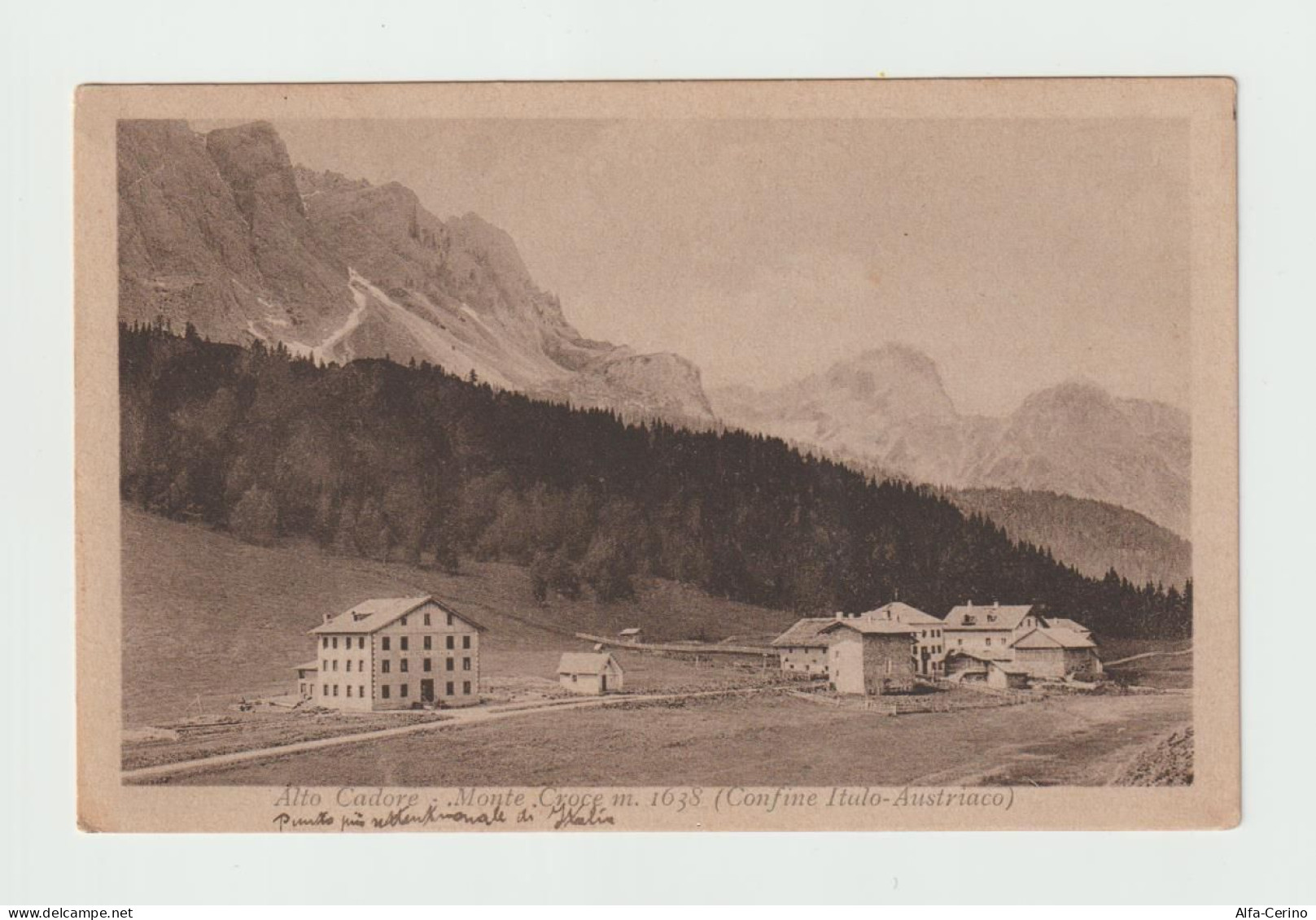 ALTO  CADORE (BL):  MONTE  CROCE  -  CONFINE  ITALO-AUSTRIACO  -  FOTO  -  FP - Customs