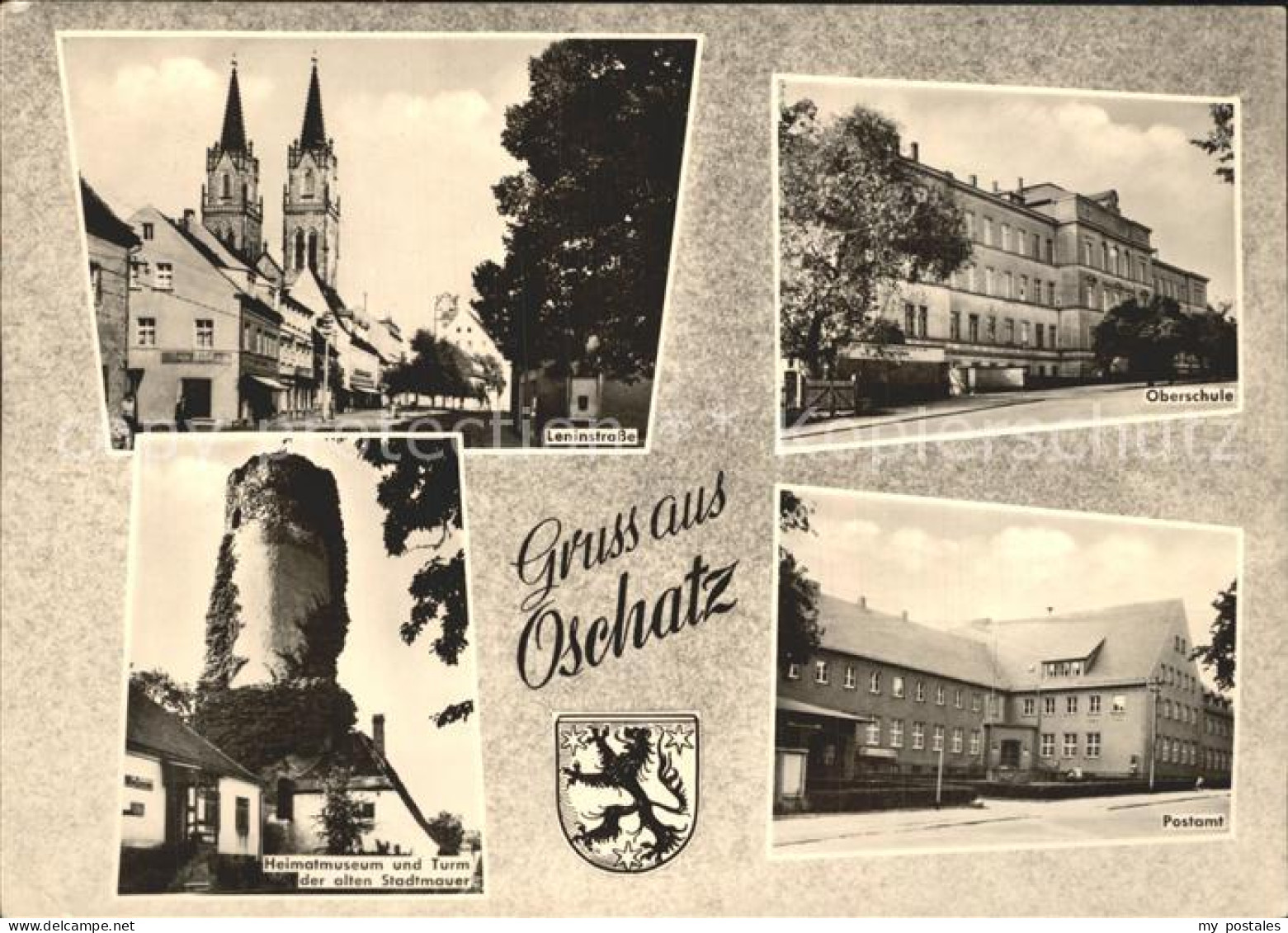 72329810 Oschatz Oberschule Postamt Leninstrasse Heimatmuseum Turm Oschatz - Oschatz