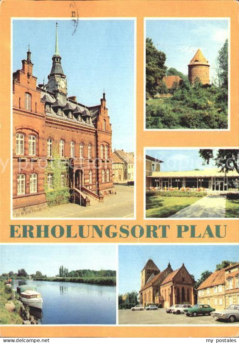 72328855 Plau See Rathaus Burgturm Ferienheim Elde Markt Plau - Plau