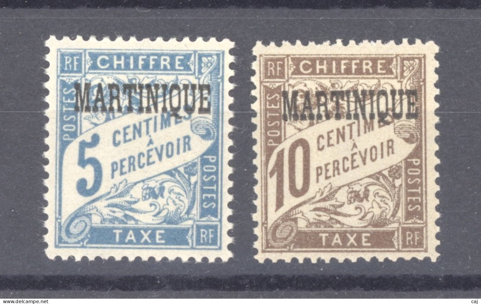 Martinique  -  Taxe  :  Yv 1-2  ** - Segnatasse