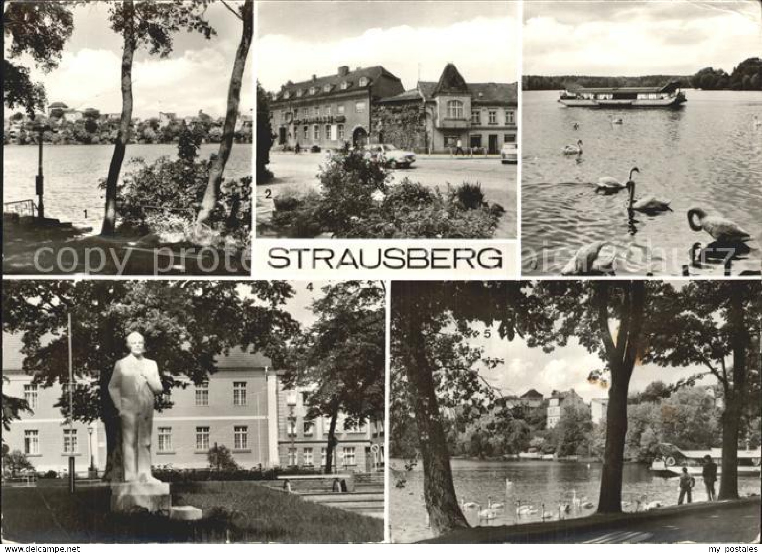 72328757 Strausberg Brandenburg Straussee Grosse Strasse Faehre Leninplatz Denkm - Strausberg