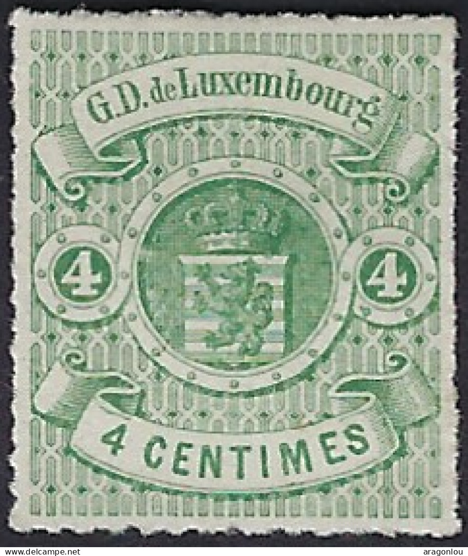 Luxembourg - Luxemburg - Timbres - Armoires   1866    4C.  *       Michel 15 - 1859-1880 Wapenschild