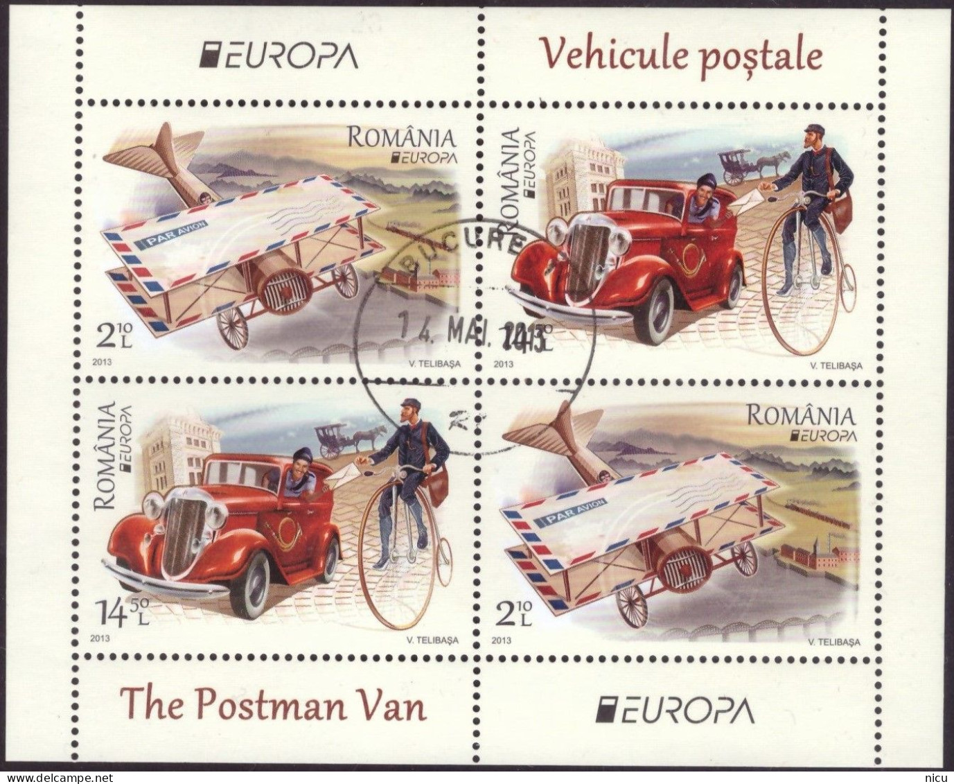 2013 - EUROPA - THE POSTMAN VAN - Used Stamps