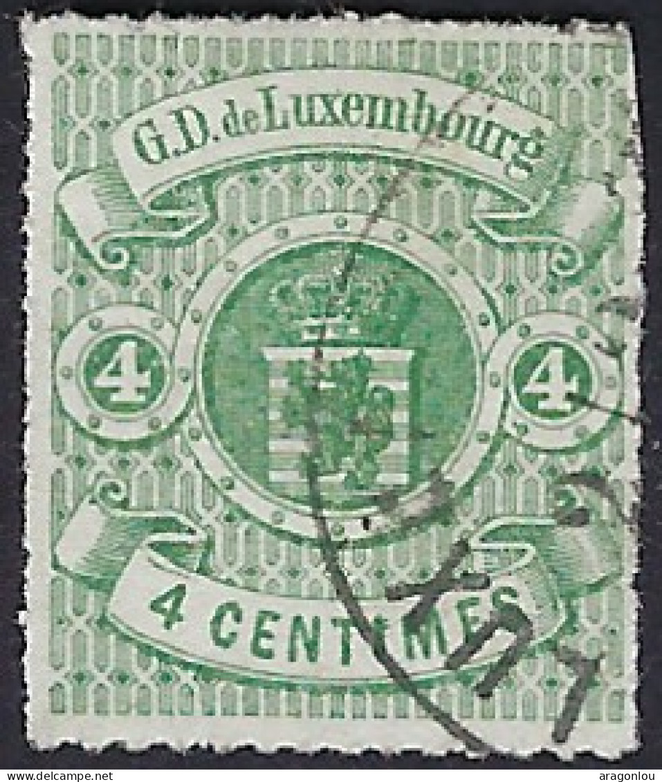 Luxembourg - Luxemburg - Timbres - Armoires   1866    4C.  °       Michel 15 - 1859-1880 Wappen & Heraldik