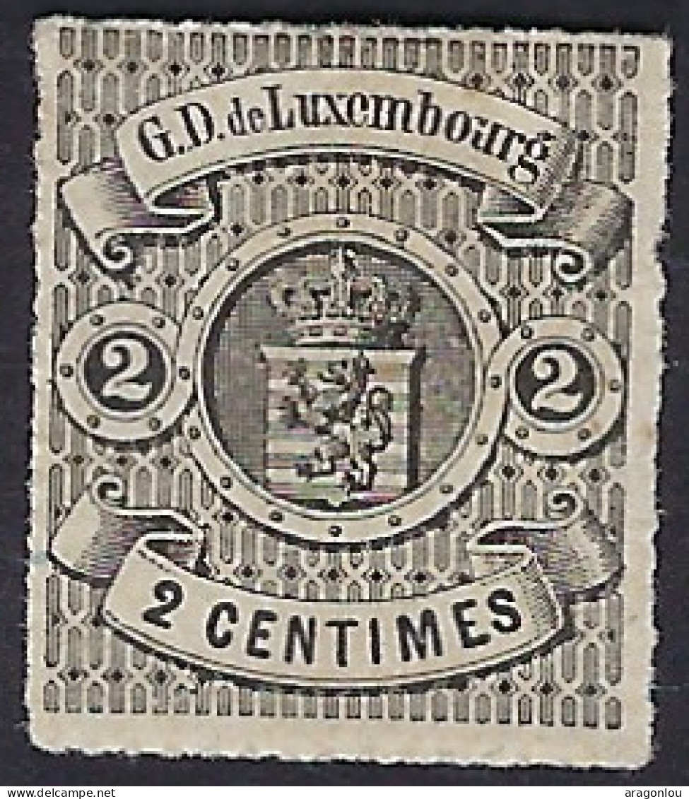 Luxembourg - Luxemburg - Timbres - Armoires   1866    2C.  *       Michel 13     Gomme - 1859-1880 Wapenschild