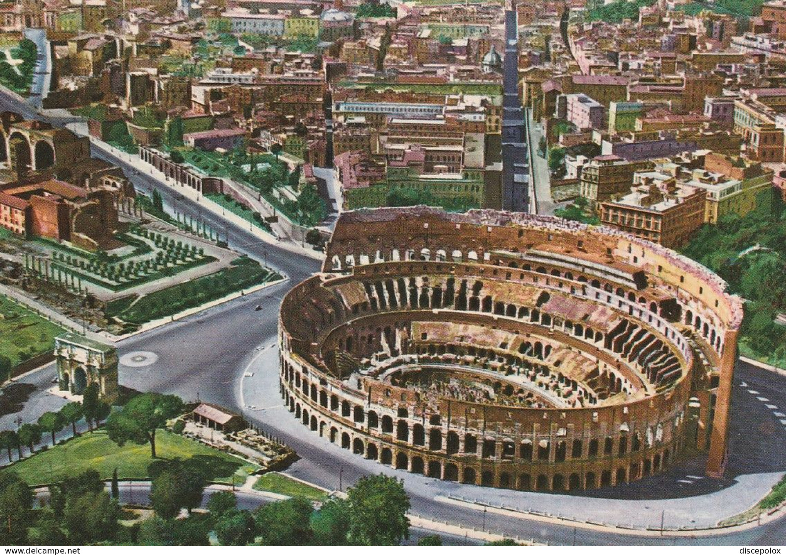 U5326 Roma - Colosseo - Panorama Aereo Vista Aerea Aerial View Vue Aerienne / Non Viaggiata - Colosseum