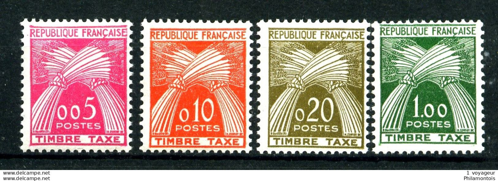TAXE  90 / 94 - Série Gerbes NF Complète - Neufs N** - Très Beaux - 1960-.... Mint/hinged