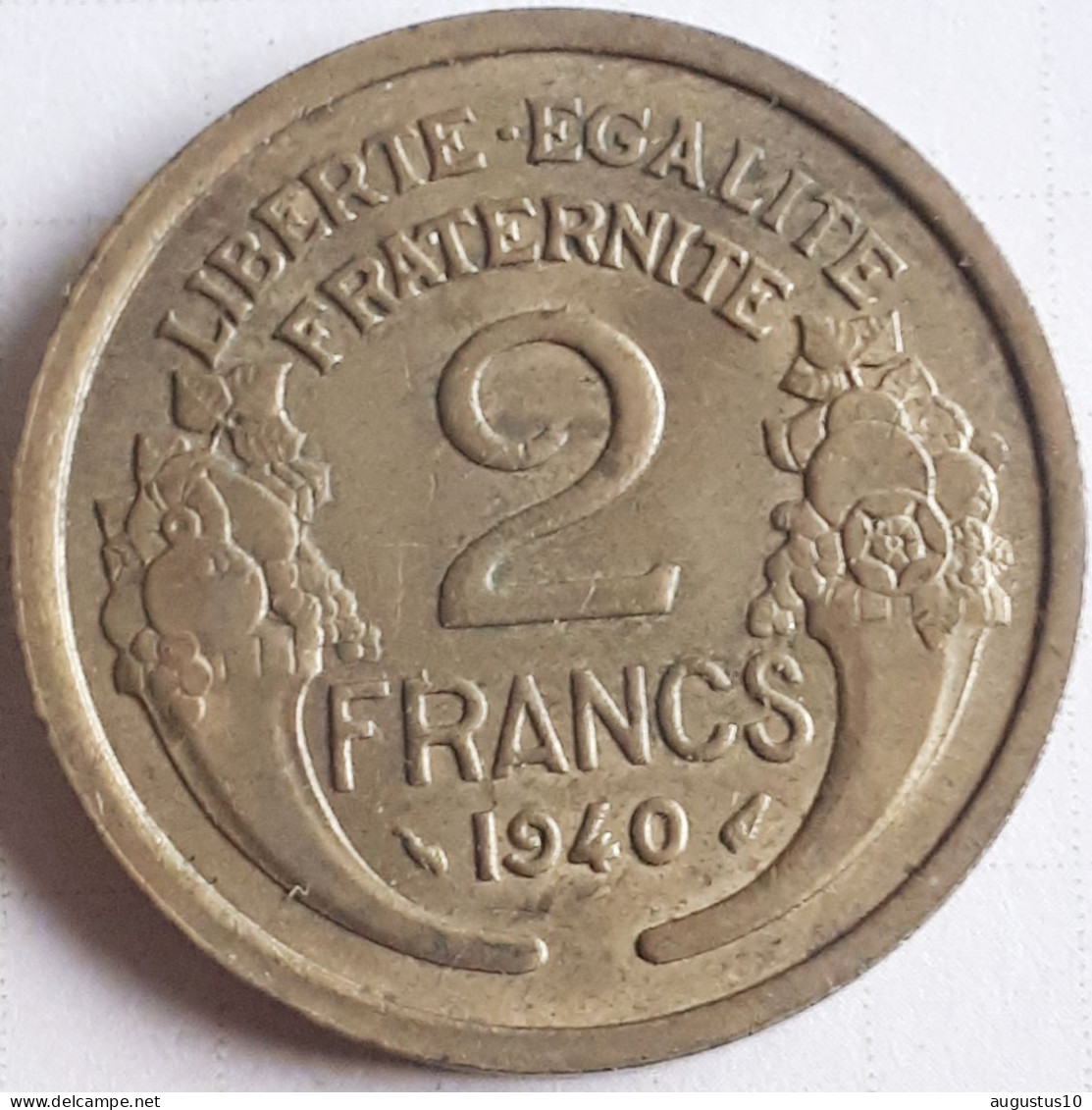 FRANCE ;RARE 2 FRANCS 1940 KM 886 MORLON SUPERBE ! - 2 Francs