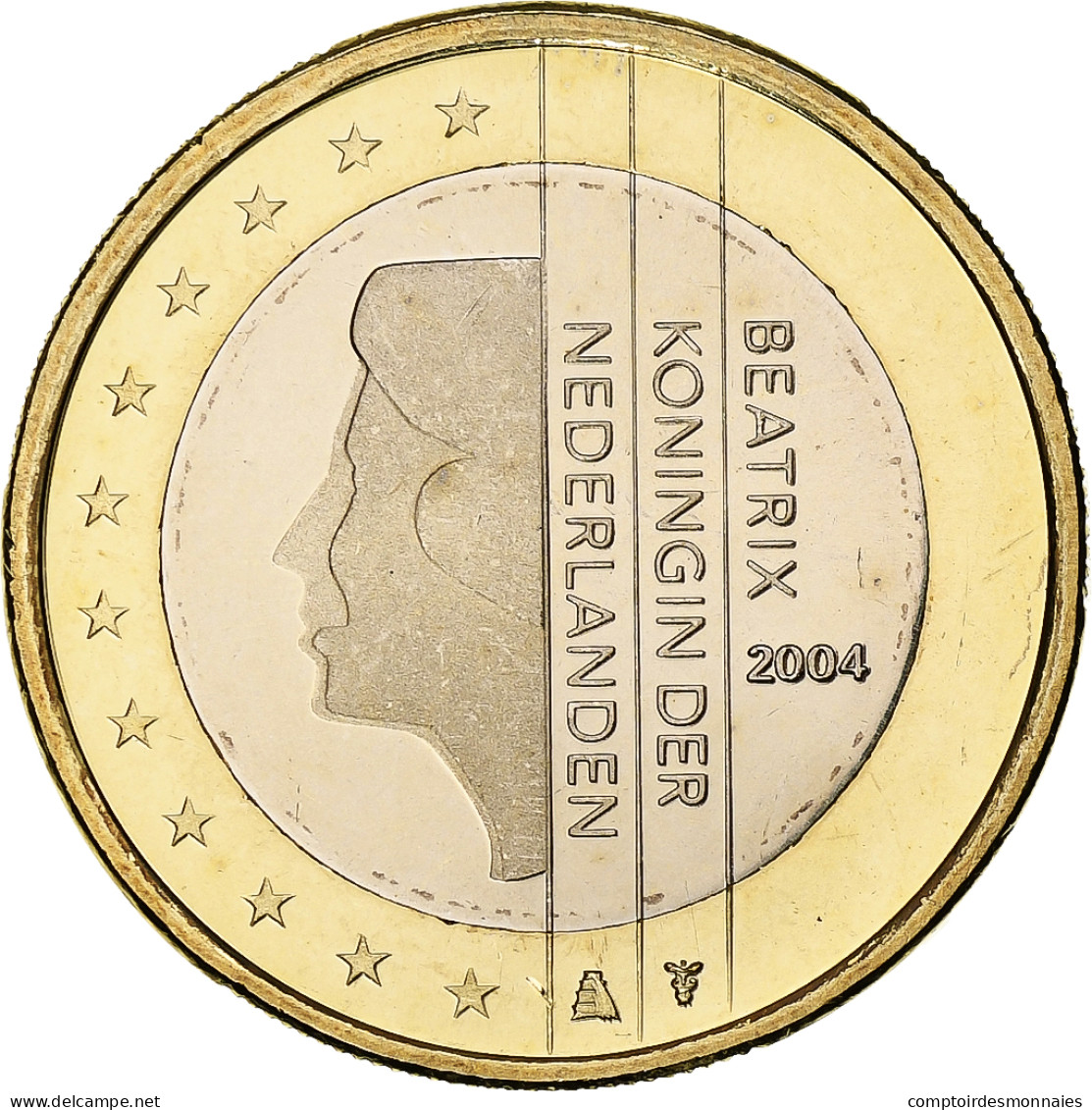 Pays-Bas, Beatrix, Euro, 2004, Utrecht, BU, FDC, Bimétallique, KM:239 - Paesi Bassi
