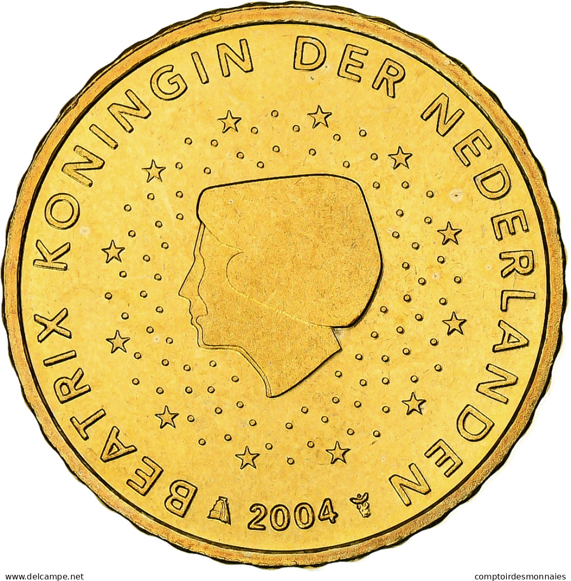 Pays-Bas, Beatrix, 10 Euro Cent, 2004, Utrecht, BU, FDC, Or Nordique, KM:237 - Netherlands