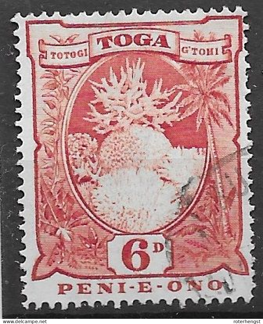 Tonga VFU 1942 3,2 Euros Sponge And Coral - Tonga (...-1970)