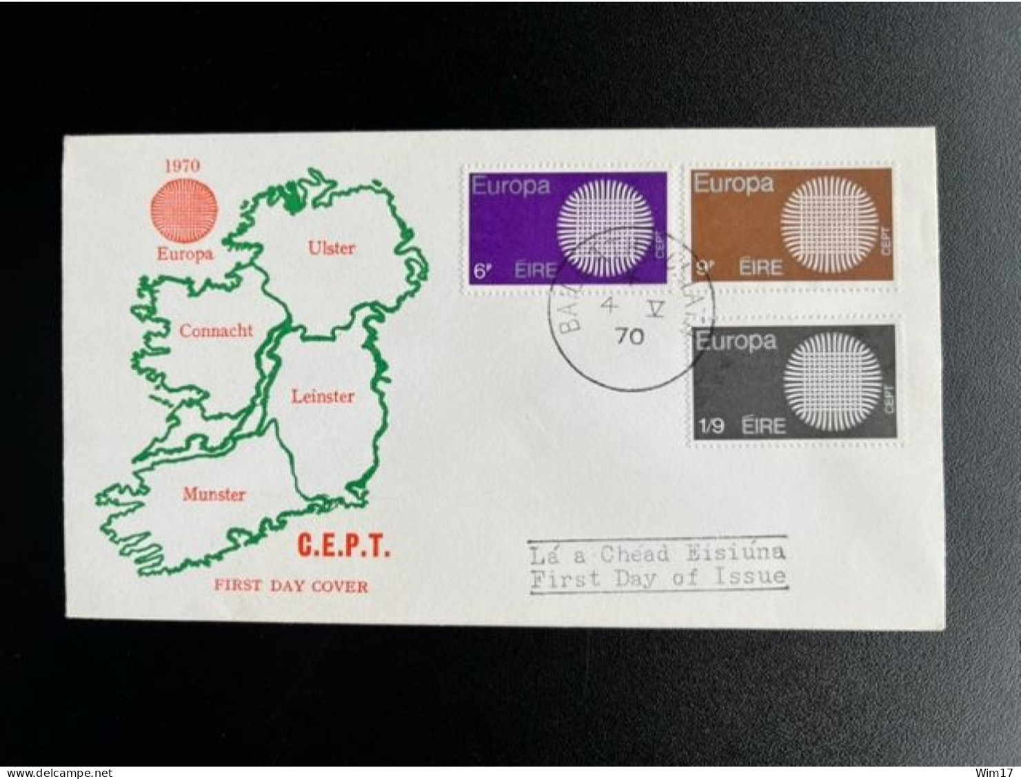 IRELAND EIRE 1970 FDC EUROPA CEPT 04-05-1970 IERLAND IRLAND IRLANDE - FDC