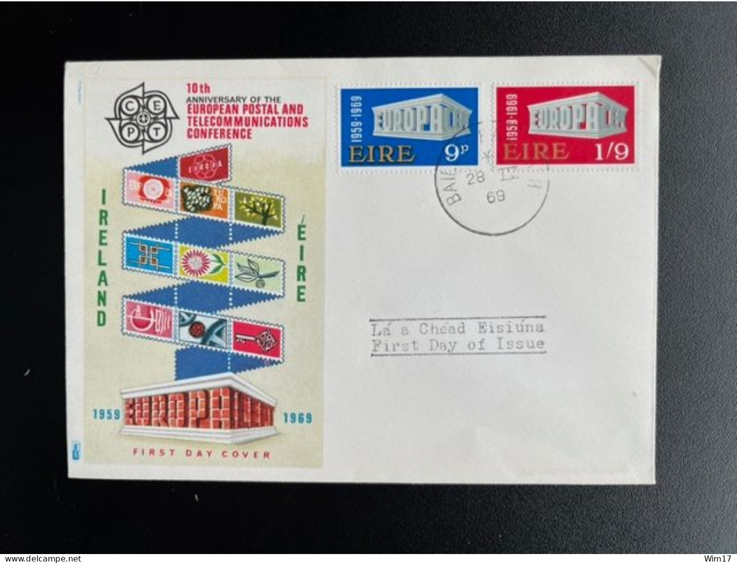 IRELAND EIRE 1969 FDC EUROPA CEPT 28-04-1969 IERLAND IRLAND IRLANDE - FDC