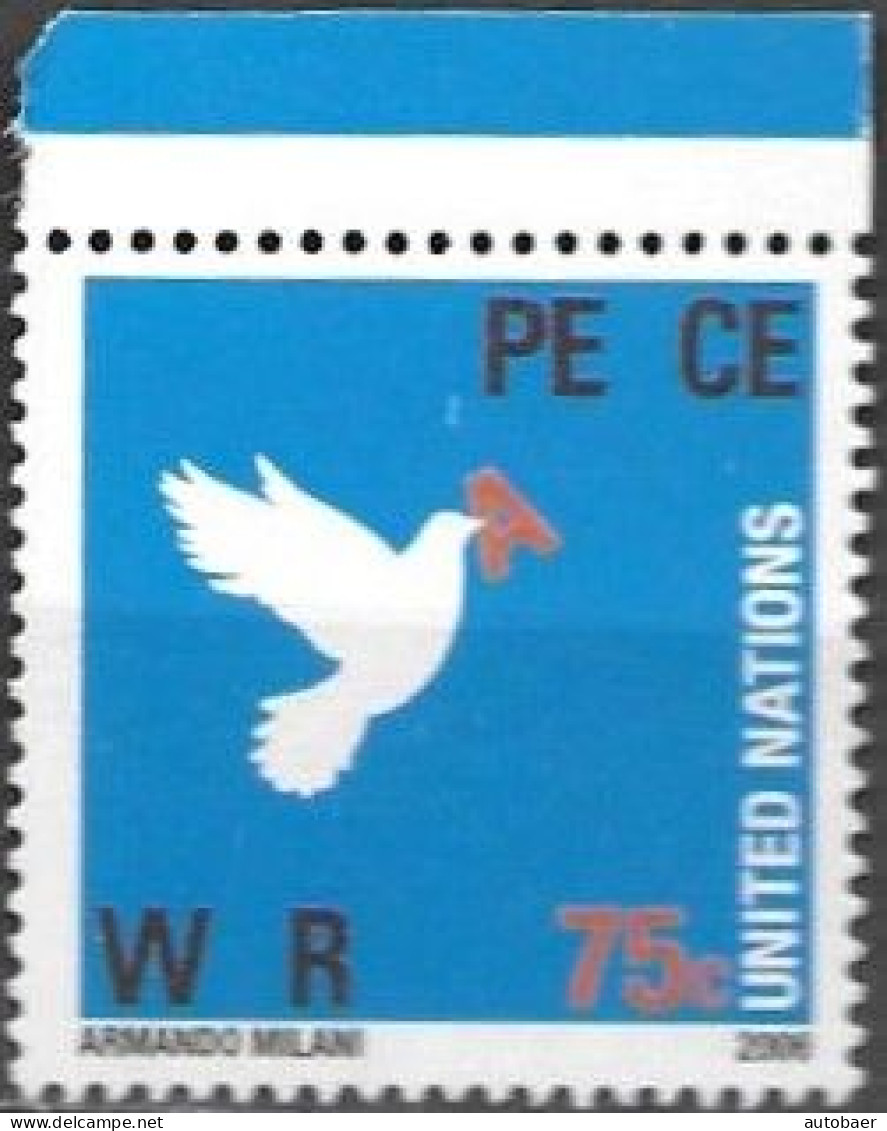 United Nations UNO UN Vereinte Nationen New York 2006 Peace War Krieg Frieden Michel No. 1019 MNH ** Neuf - Ungebraucht