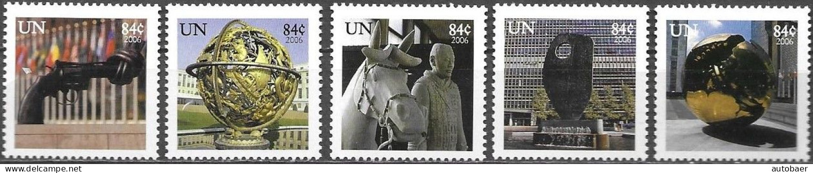 United Nations UNO UN Vereinte Nationen New York 2006 Greetings Mi.No.1010-14A MNH ** Neuf - Unused Stamps