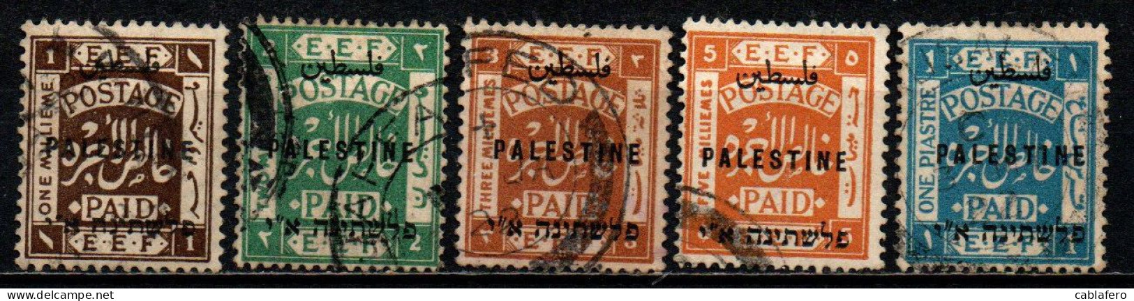 PALESTINA - 1921 - Overprinted At London - USATI - Palestine