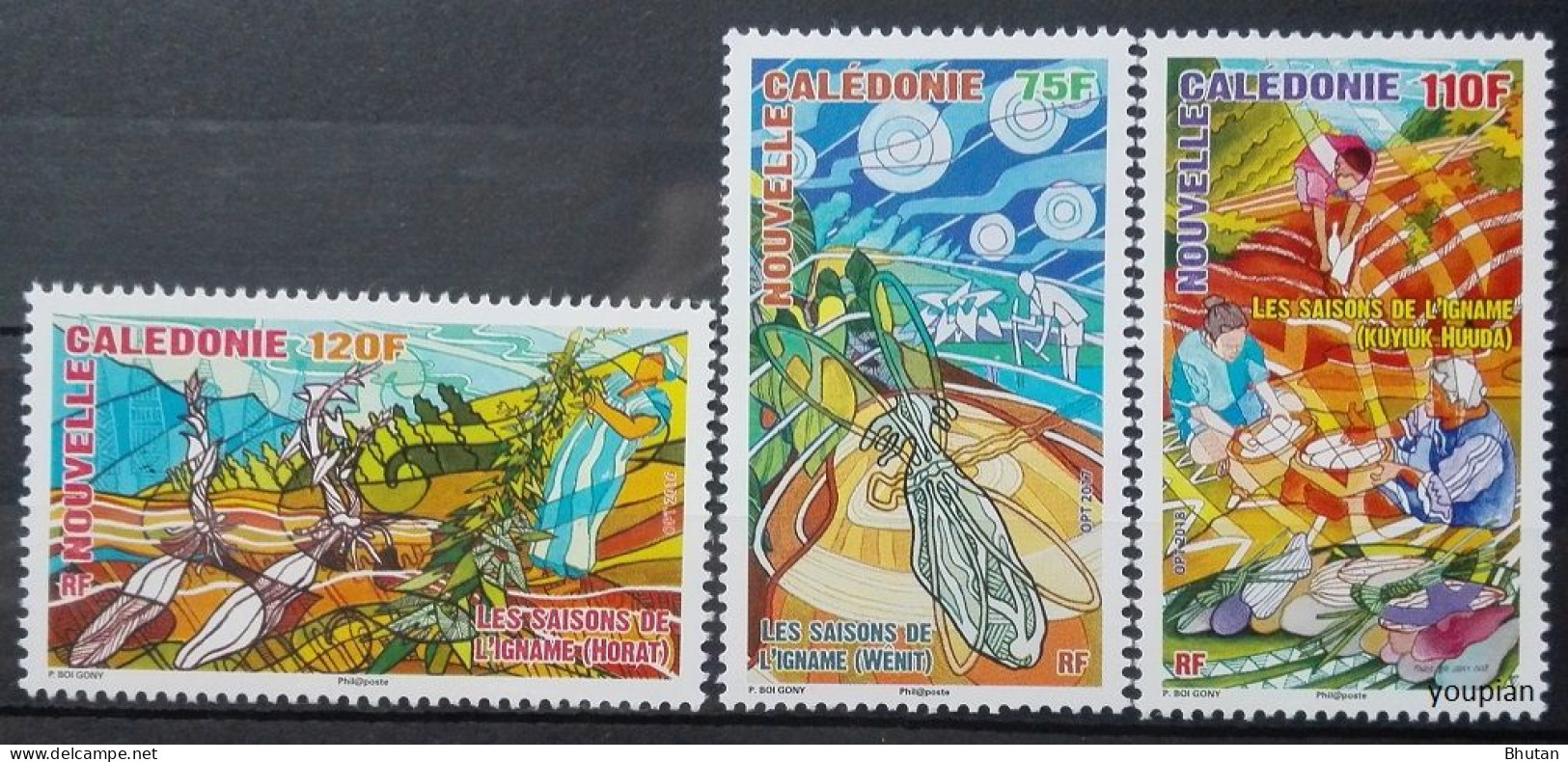 New Caledonia 2016-2018, Seasons Of Igname, MNH Stamps Set - Unused Stamps