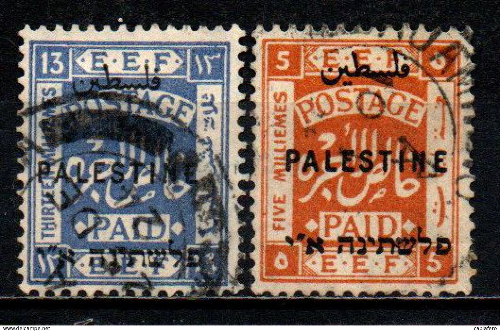 PALESTINA - 1922 - Overprinted At London - USATI - Palestine