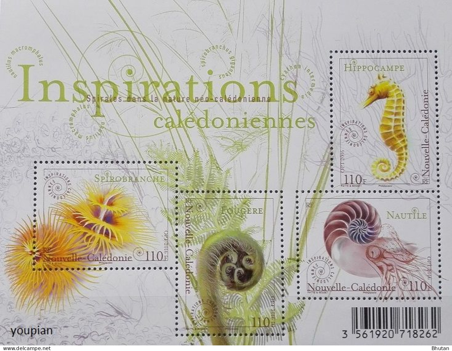 New Caledonia 2016, Inspirations Of Caledonia, MNH S/S - Ungebraucht