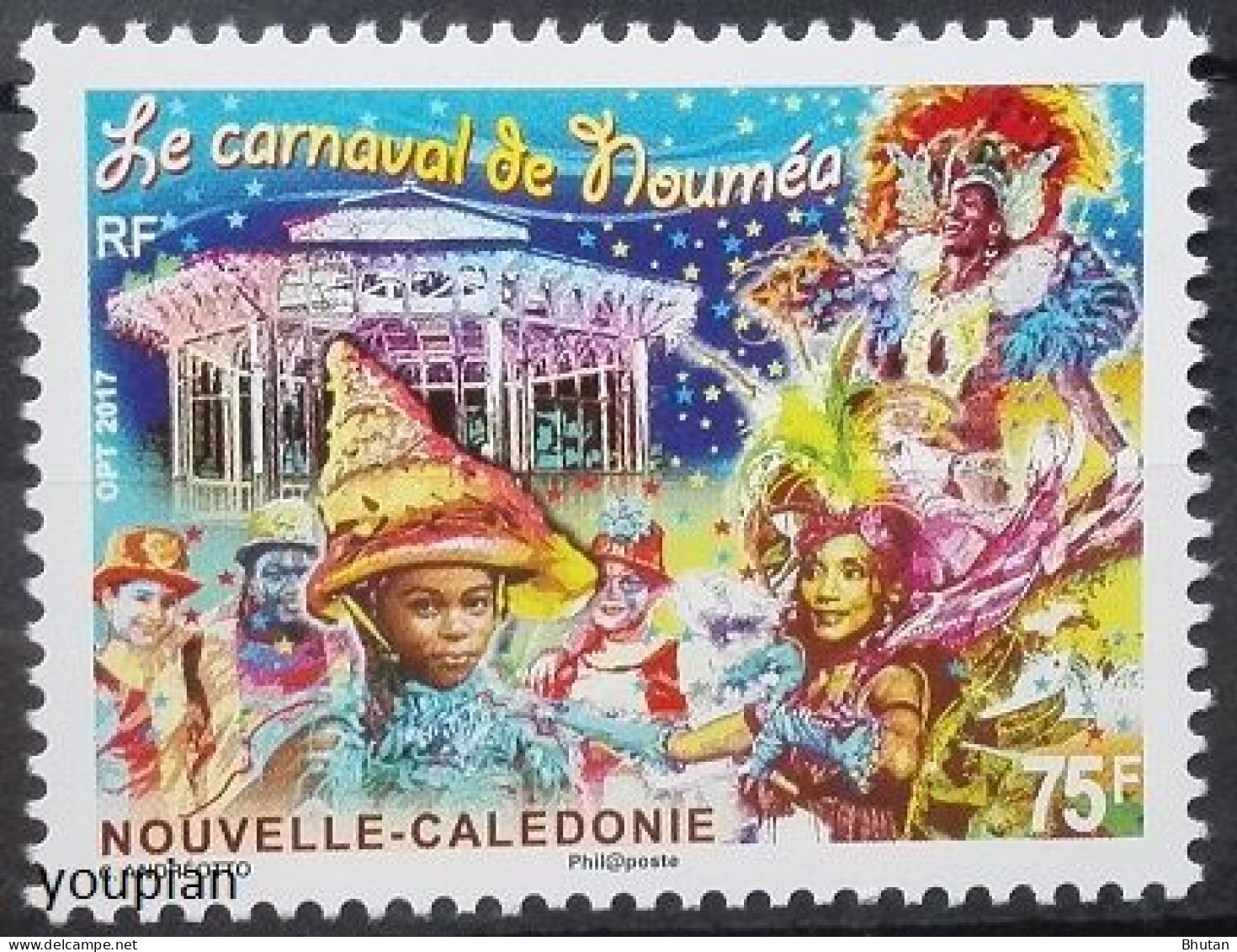 New Caledonia 2017, Carnival Of Nouméa, MNH Single Stamp - Unused Stamps