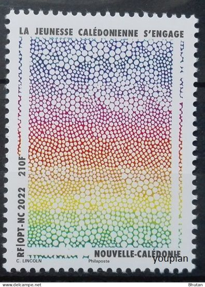 New Caledonia 2022, Youth Of New Caledonia, MNH Single Stamp - Nuovi