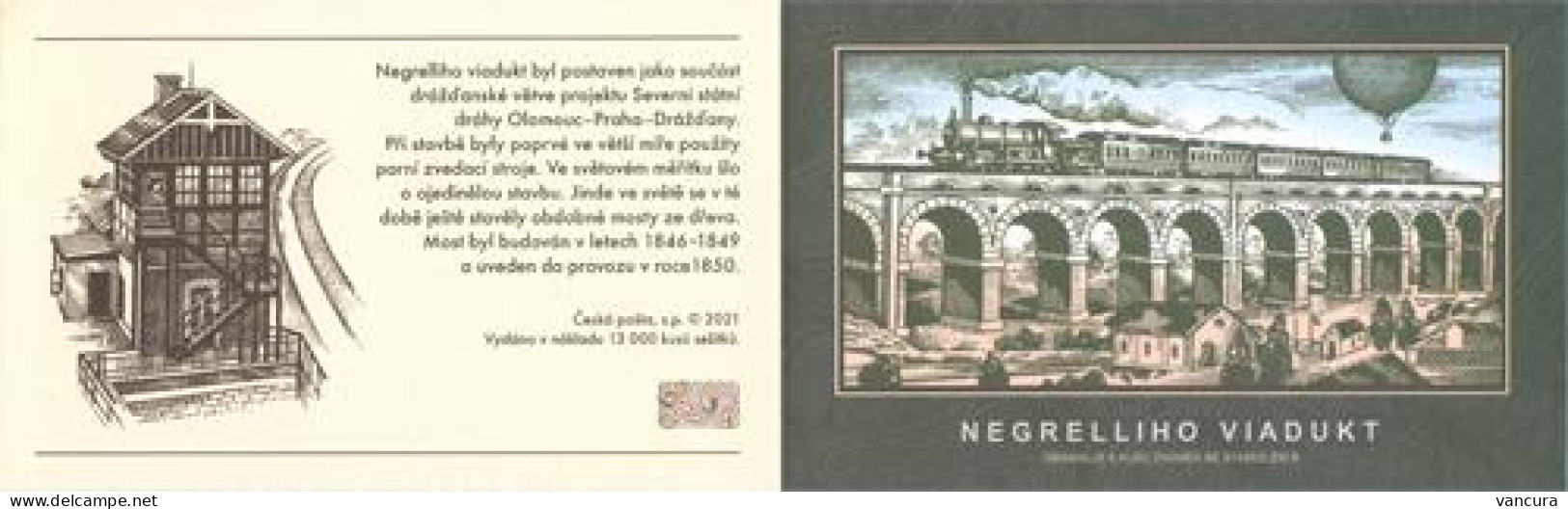 Booklet 1111 Czech Republic Negrelli Viaduct 2021 - Neufs