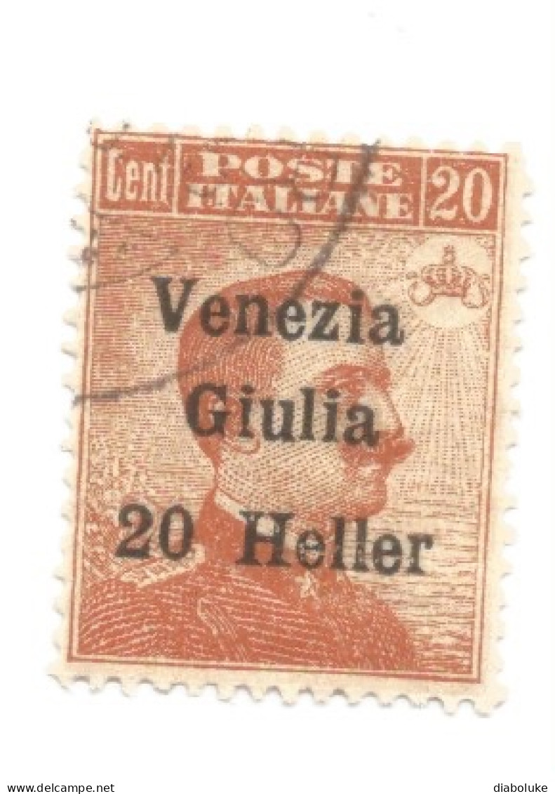 (COLONIE E POSSEDIMENTI) 1919, SOVRASTAMPATI VENEZIA GIULIA - Francobollo Usato (CAT. SASSONE N.31) - Vénétie Julienne