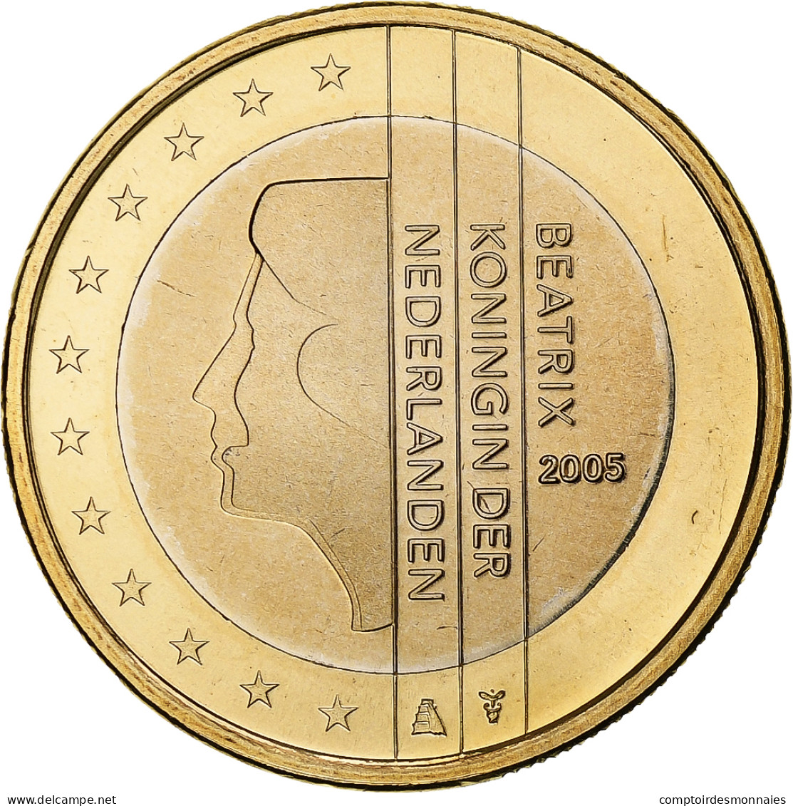 Pays-Bas, Beatrix, Euro, 2005, Utrecht, BU, FDC, Bimétallique, KM:239 - Niederlande
