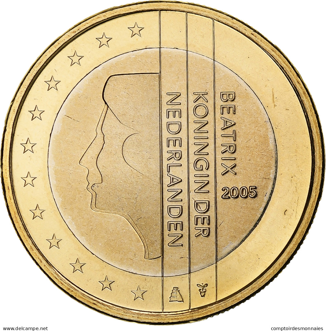 Pays-Bas, Beatrix, Euro, 2005, Utrecht, BU, FDC, Bimétallique, KM:239 - Pays-Bas