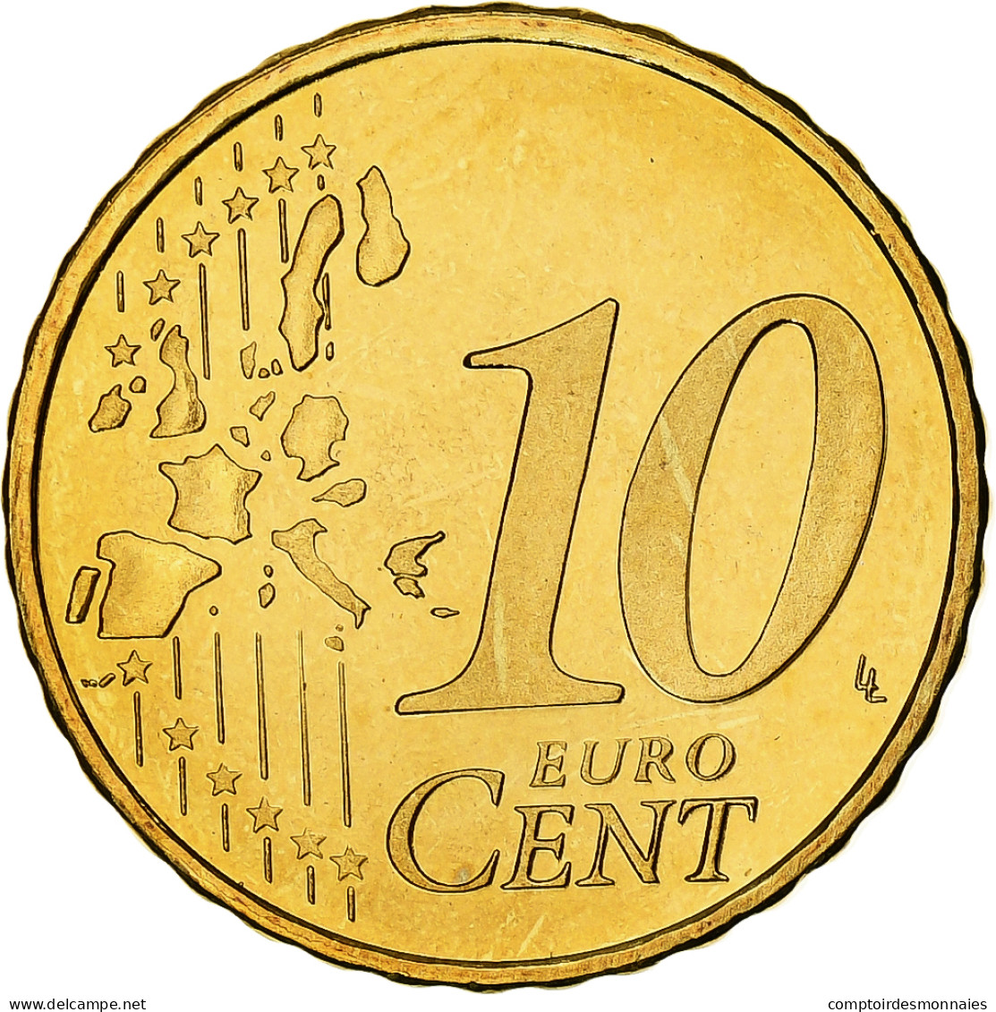 Pays-Bas, Beatrix, 10 Euro Cent, 2005, Utrecht, BU, FDC, Or Nordique, KM:237 - Niederlande