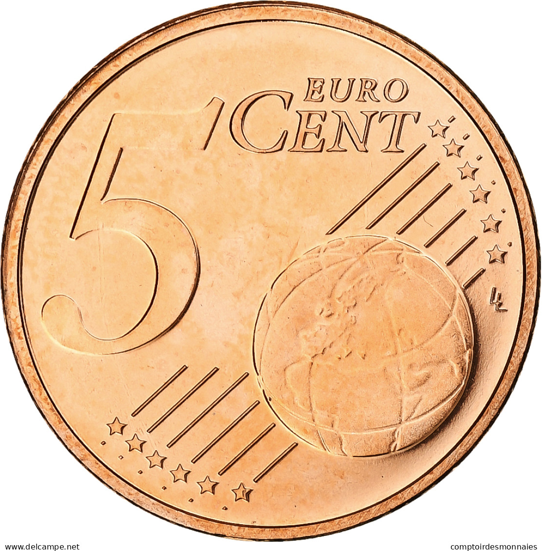 Pays-Bas, Beatrix, 5 Euro Cent, 2005, Utrecht, BU, FDC, Cuivre Plaqué Acier - Nederland