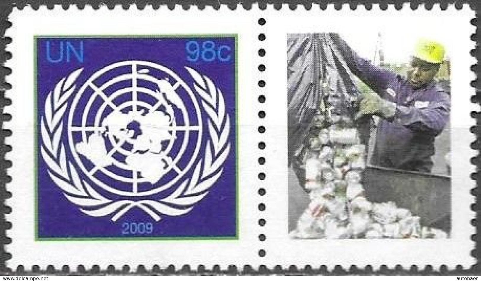 United Nations UNO UN Vereinte Nationen New York 2009 Greetings Summit On Climate Change Mi.No.1161C Label MNH ** Neuf - Ongebruikt