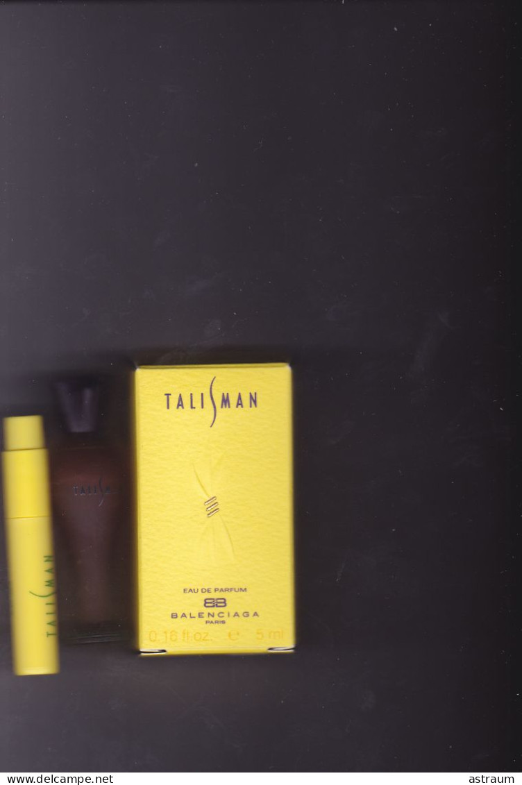 Lot 2 Miniature Vintage Parfum - Balenciaga  - EDT - Talisman  Pleine Avec Boite 5ml & Vaporisateur 1,7ml - Miniatures Femmes (avec Boite)