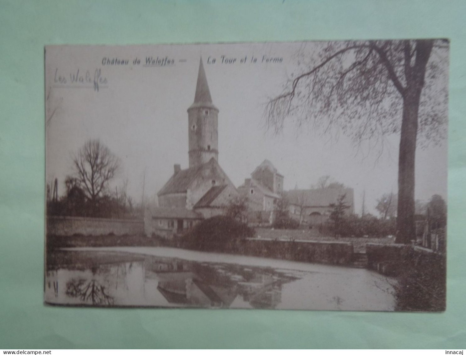 103-4-90          WALEFFES   Château    La Tour Et La Ferme    ( Brunâtre ) - Faimes