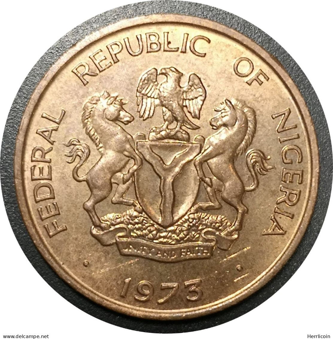 Monnaie Nigeria - 1973 - 1 Kobo - Nigeria