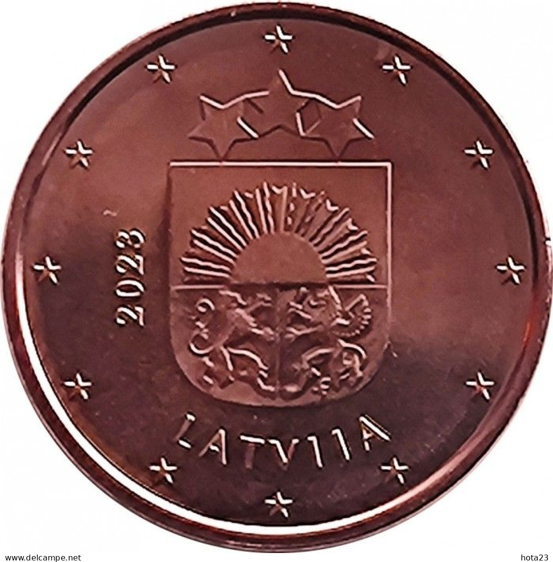 Latvia , Lettland, Lettonia  2023 5 Euro Cent Coin  UNC From Roll - Lettonie