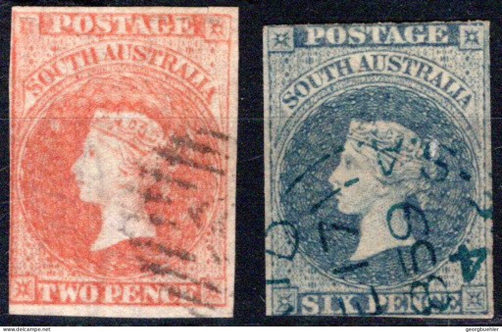 SÜDAUSTRALIEN, Michel No.: 5-6 USED, Cat. Value: 300€ - 1882-1885 Stellaland