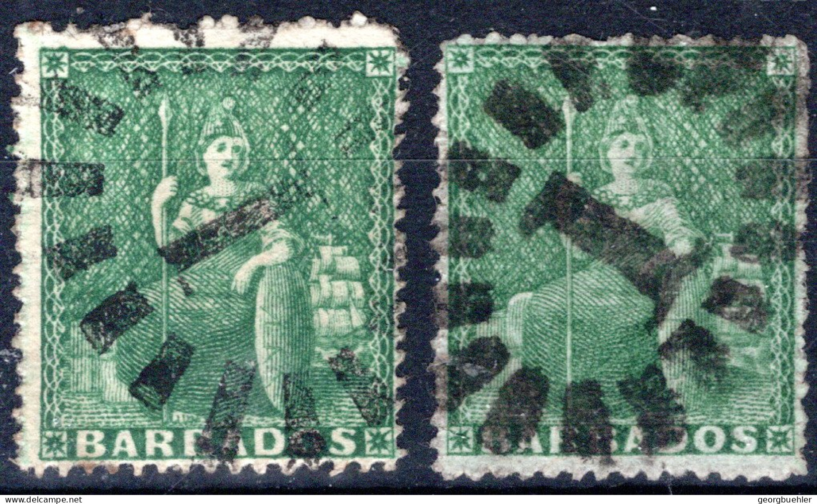 BARBADOS, Michel No.: 6aA USED, Cat. Value: 124€ - Barbados (...-1966)