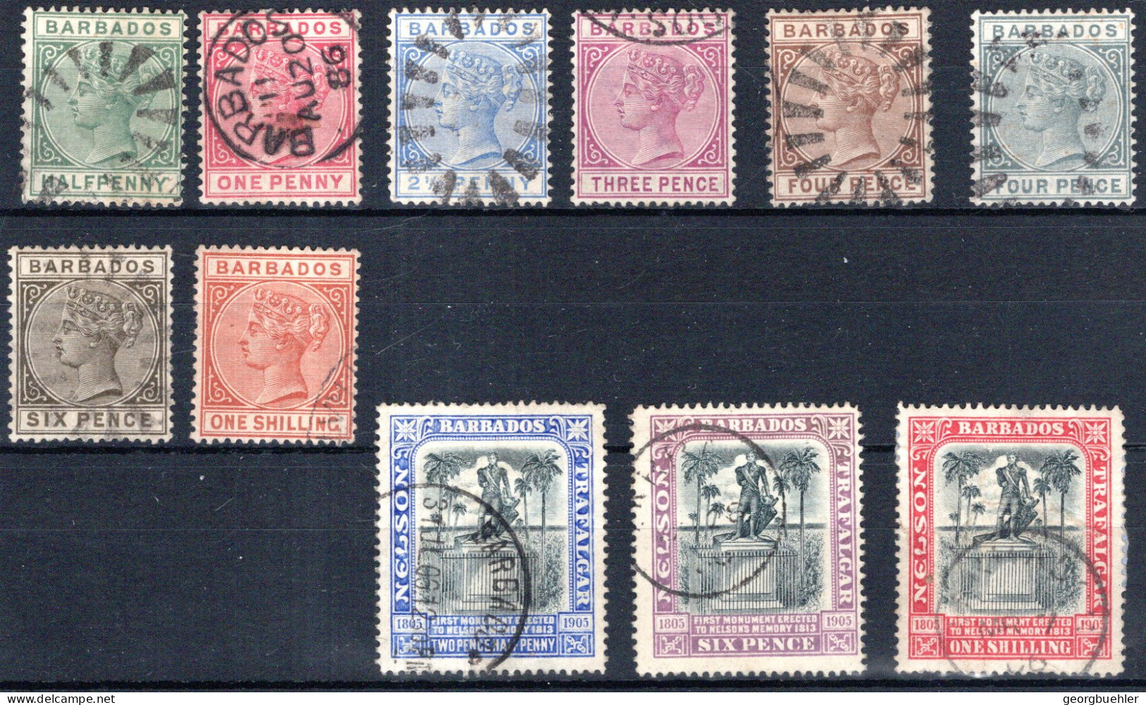 BARBADOS, Michel No.: 32-39 USED, Cat. Value: 230€ - Barbados (...-1966)