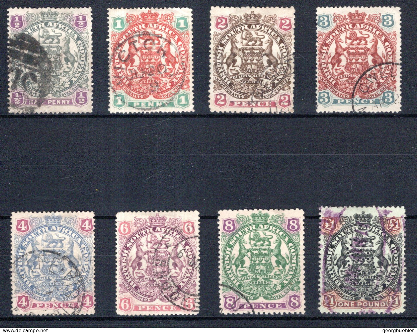 BRIT. SÜDAFRIKA-GESELLSCHAFT, Michel No.: 49-56 USED, Cat. Value: 370€ - Other