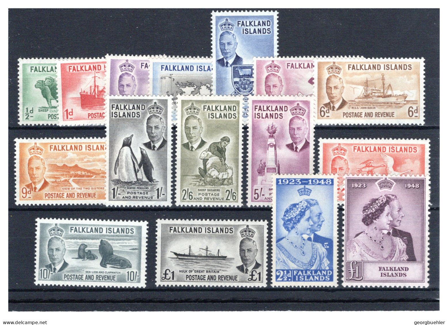 FALKLANDINSELN, Michel No.: 97-98 MH, Cat. Value: 383€ - Other & Unclassified