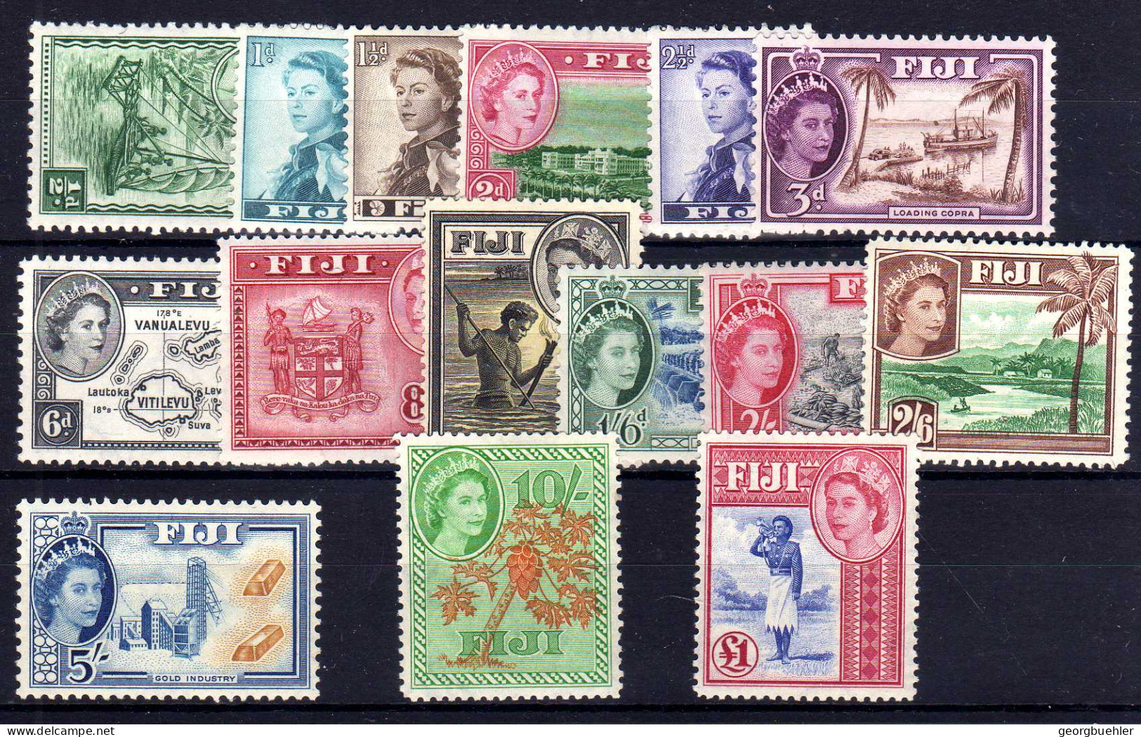 FIDSCHI-INSELN, Michel No.: 124-38 MH, Cat. Value: 140€ - Fiji (...-1970)