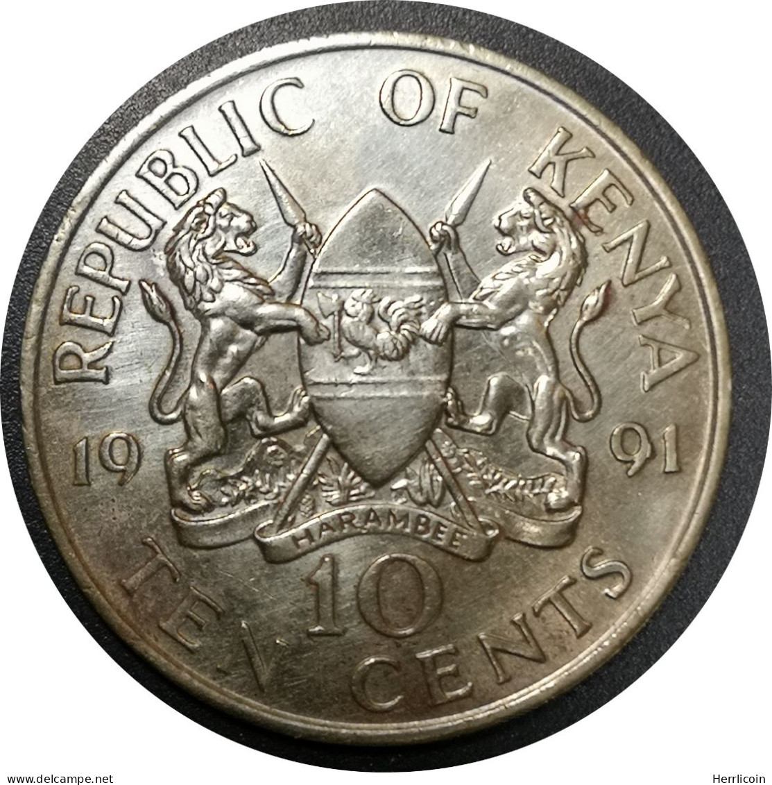 Monnaie Kenya - 1991 - 10 Cents Arap Moi Non-magnétique - Kenya