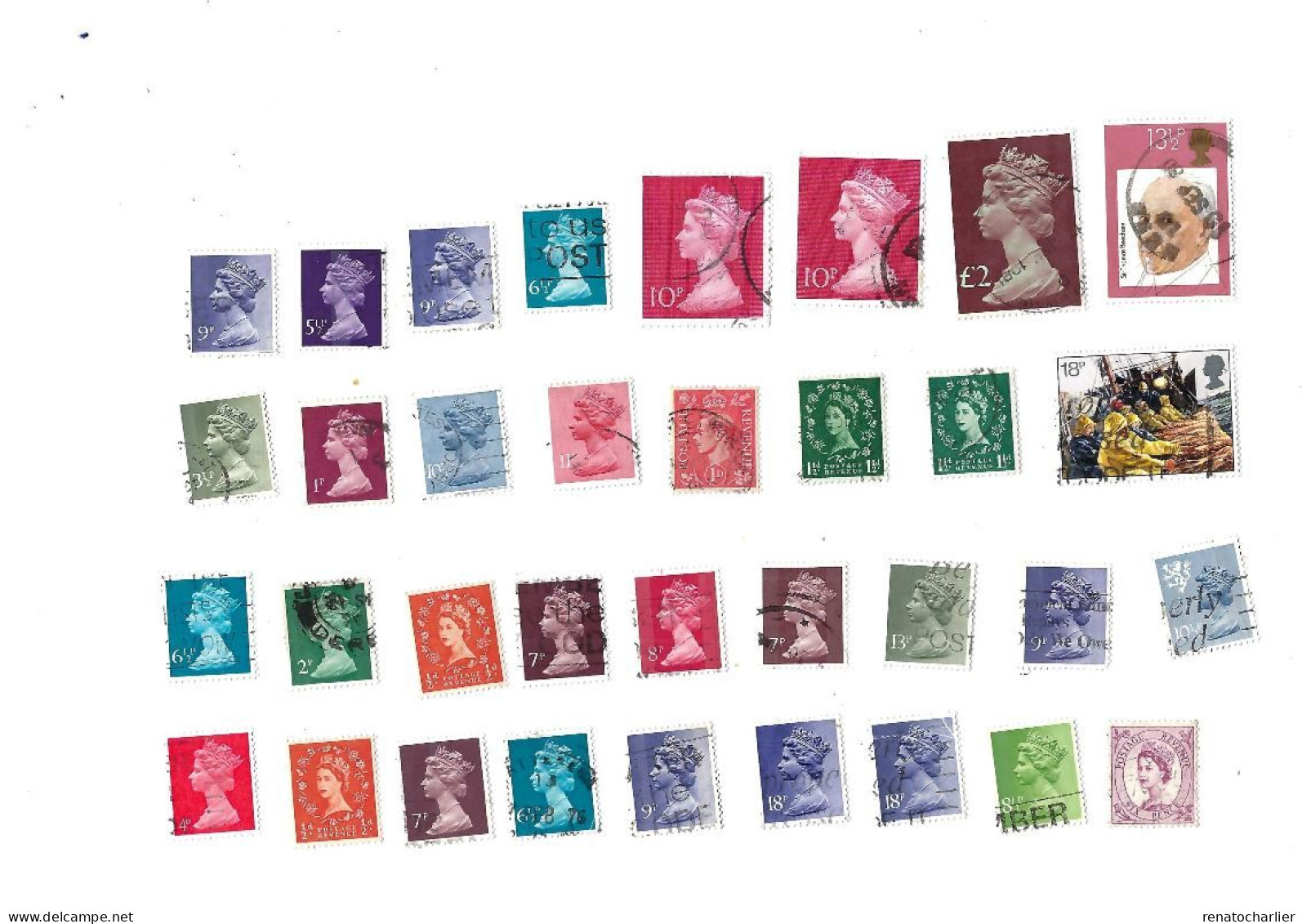 Collection De 64 Timbres  Oblitérés. - Collections