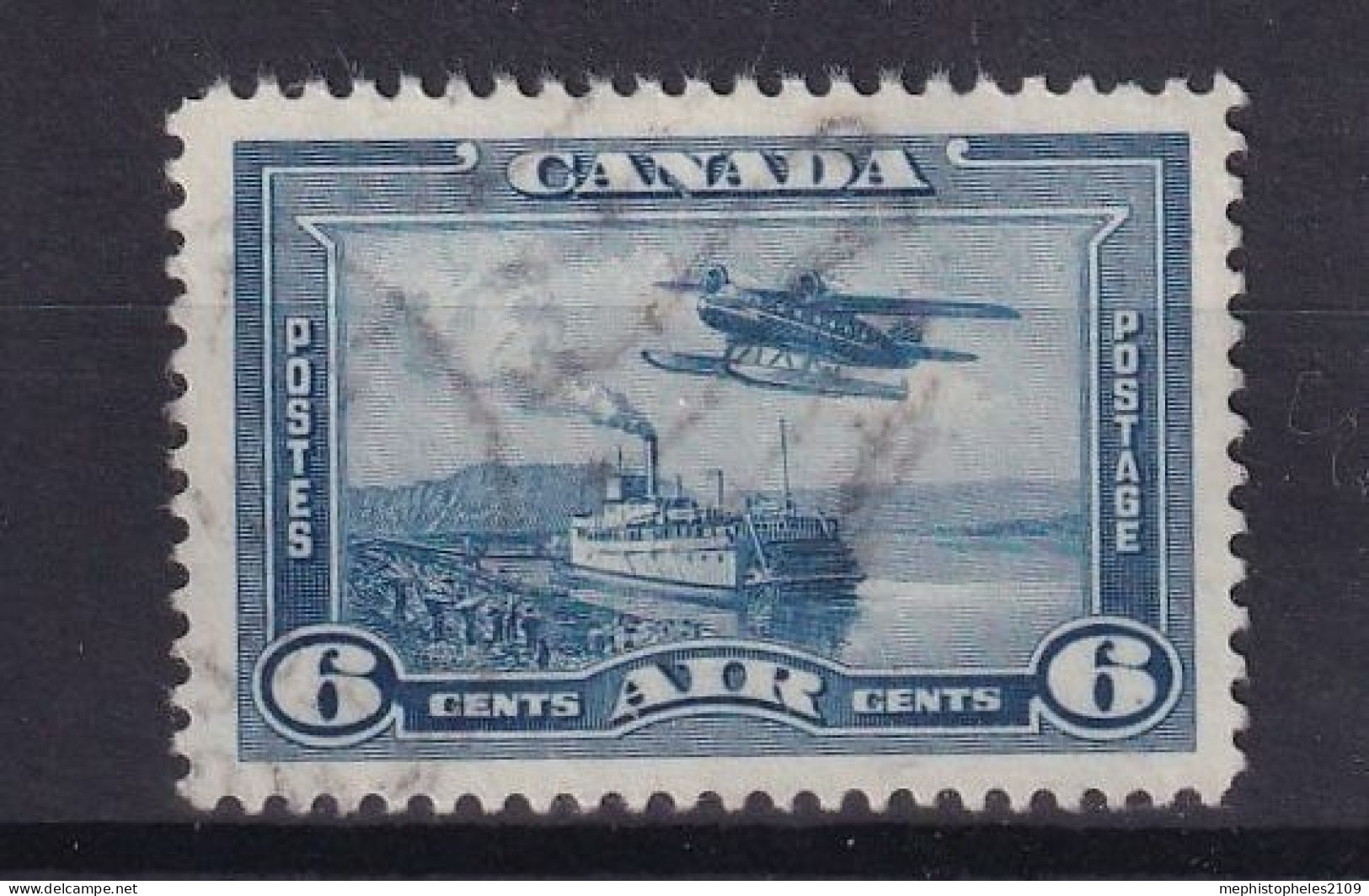 CANADA 1938- Canceled  - Sc# C6 - Air Mail - Aéreo