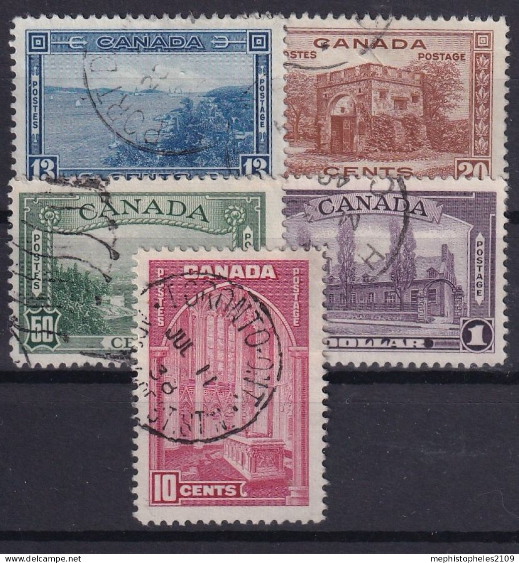 CANADA 1938 - Canceled - Sc# 242-245 - Usados