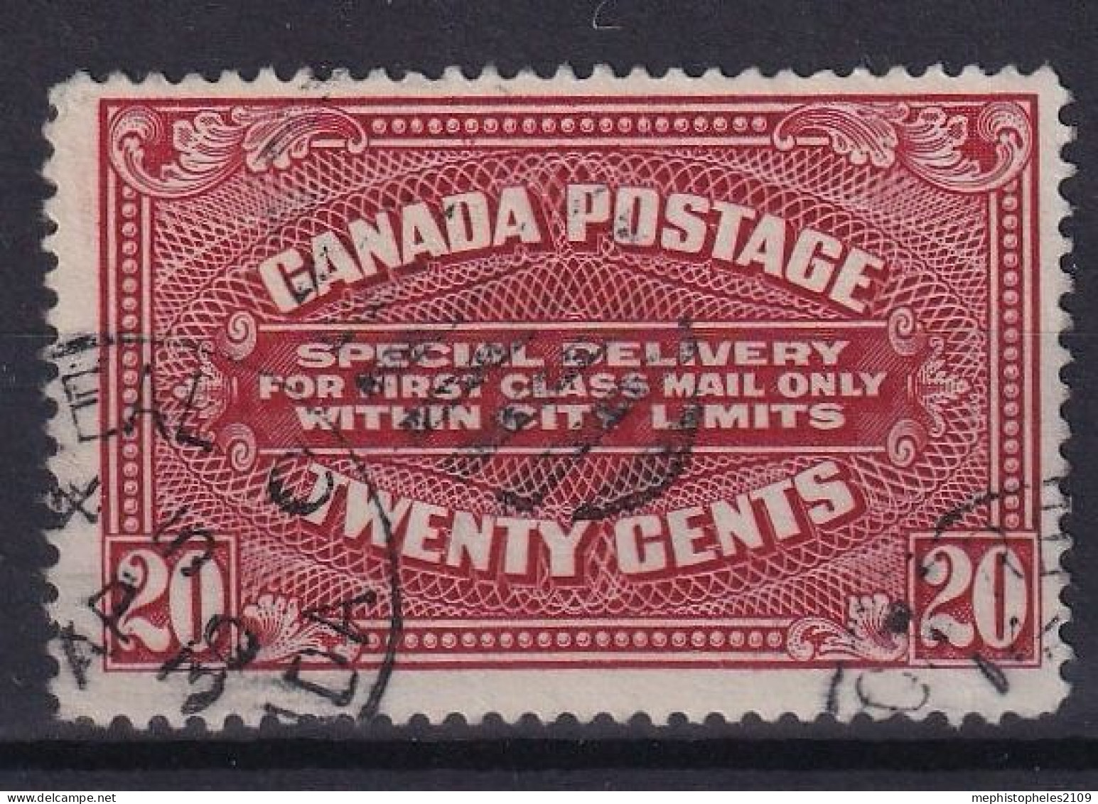 CANADA 1922 - Canceled - Sc# E2 - Special Delivery - Special Delivery