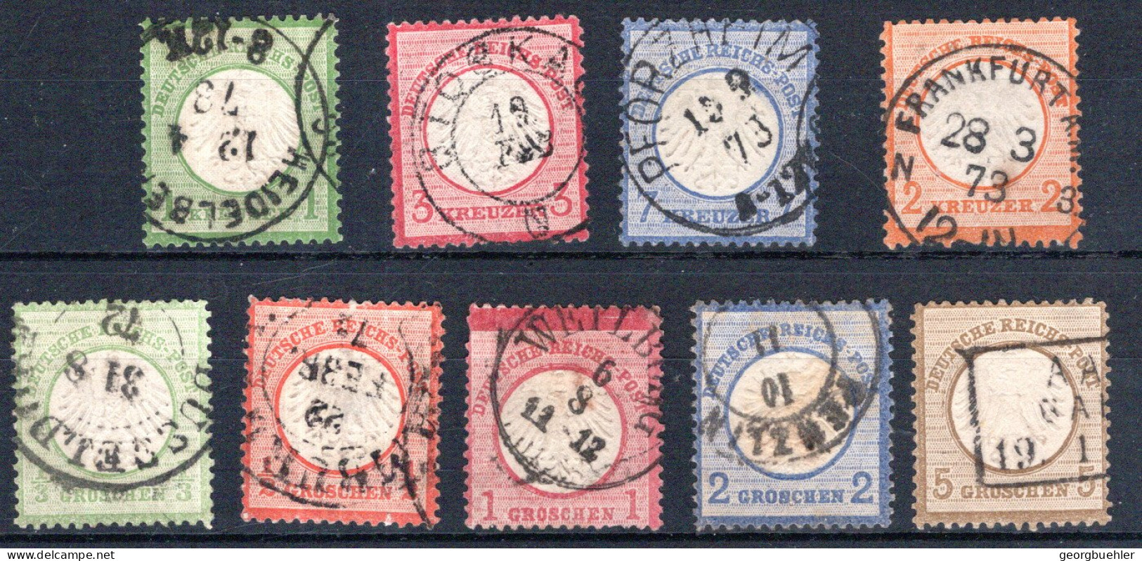 DEUTSCHES REICH, Michel No.: 2-7 USED, Cat. Value: 720€ - Other & Unclassified